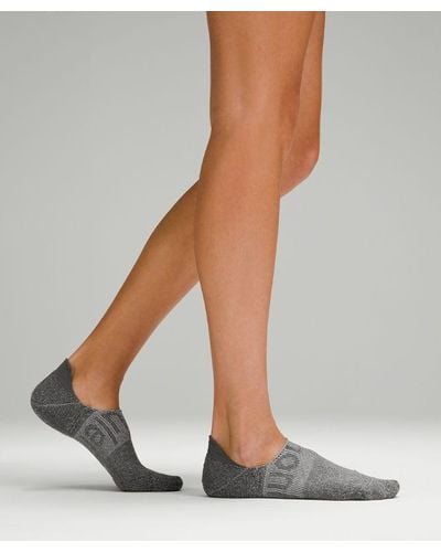 lululemon Power Stride No-show Socks With Active Grip 5 Pack - Colour White/grey/black - Size L