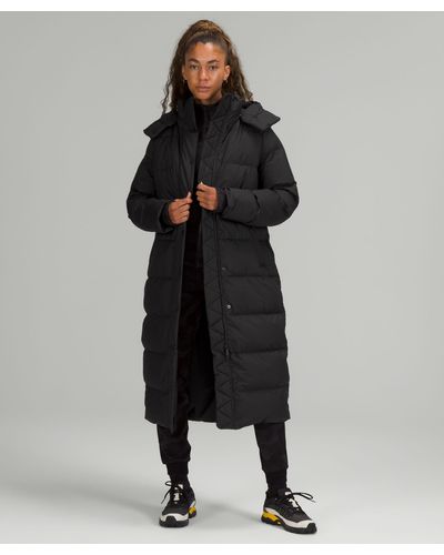 lululemon athletica Wunder Puff Long Jacket - Colour Black - Size 4