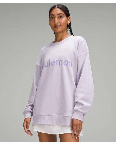 lululemon – Perfectly Oversized Crew Sweatshirt Graphic – /Pastel – - Purple