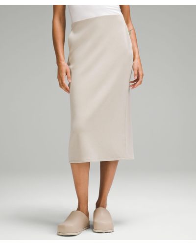 lululemon Softstreme High-rise Midi Skirt - Natural