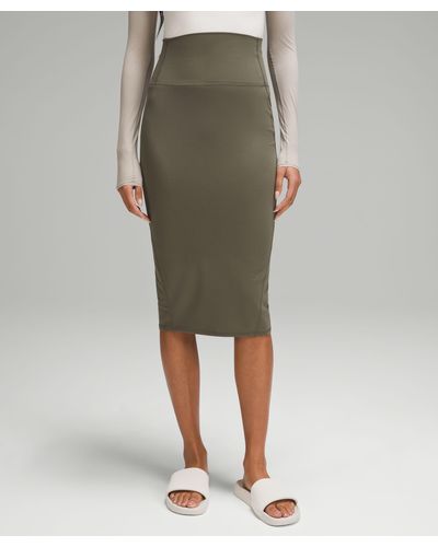 lululemon Nulu Slim-fit High-rise Skirt - Green