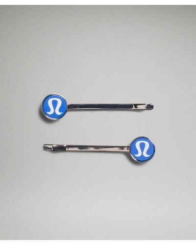 lululemon Logo Bobby Pins 2 Pack - Color Blue