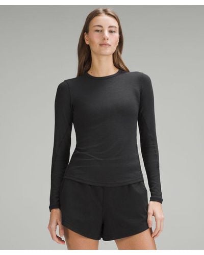 lululemon Hold Tight Long-sleeve Shirt - Colour Black - Size 10