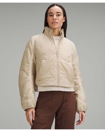 lululemon Quilted Light Insulation Cropped Jacket - Natural