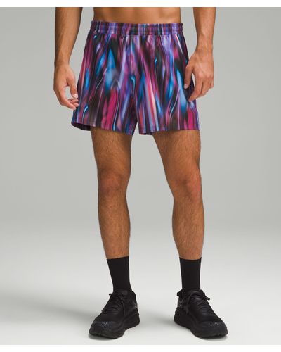 lululemon athletica Pace Breaker Linerless Shorts - 5" - Color Purple - Size 2xl - Blue