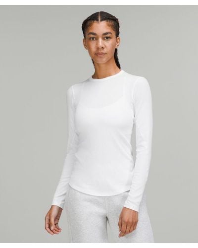 lululemon Hold Tight Long-sleeve Shirt - Colour White - Size 10