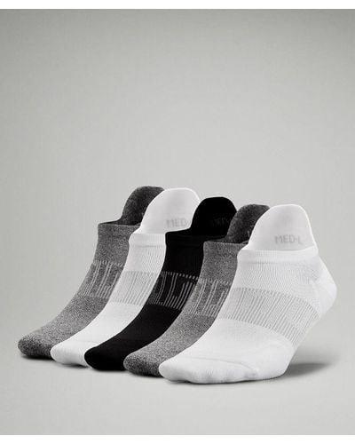 lululemon Power Stride Tab Socks 5 Pack - Colour White/grey/black - Size L