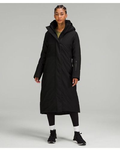lululemon Snow Warrior Long Parka Jacket - Colour Black - Size 0