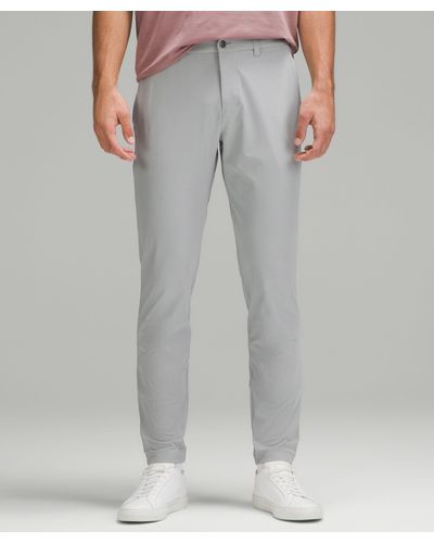 lululemon Abc Slim-fit Pants 34"l Warpstreme - Color Silver/grey - Size 28 - Gray