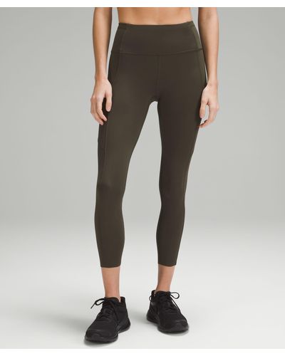 lululemon Fast And Free High-rise Tight Leggings - 25" - Color Green - Size 0