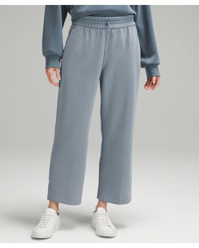 lululemon Softstreme High-rise Straight-leg Cropped Pants - Color Blue - Size 10