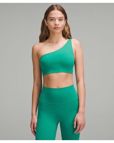 lululemon Bend This One-shoulder Bra A-c Cups - Green