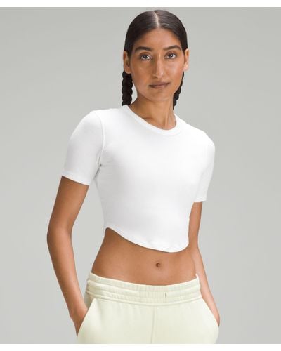 lululemon athletica Hold Tight Cropped T-shirt - White