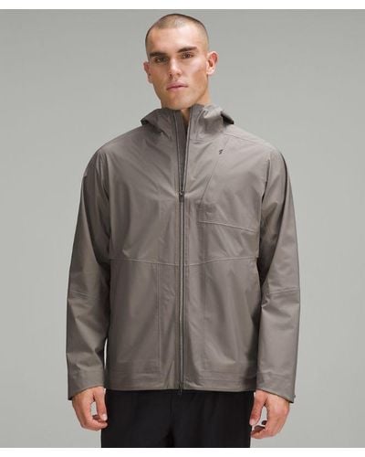 lululemon Waterproof Full-zip Rain Jacket - Grey