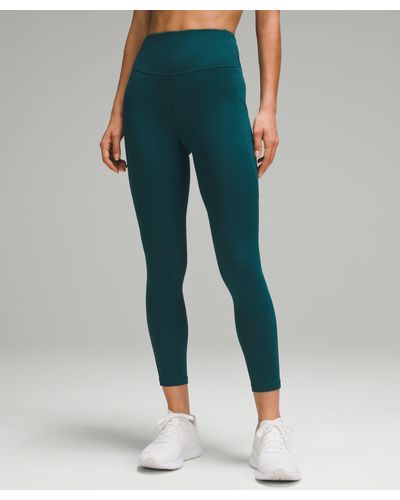 lululemon Fast And Free High-rise Thermal Leggings 25" Pockets - Green