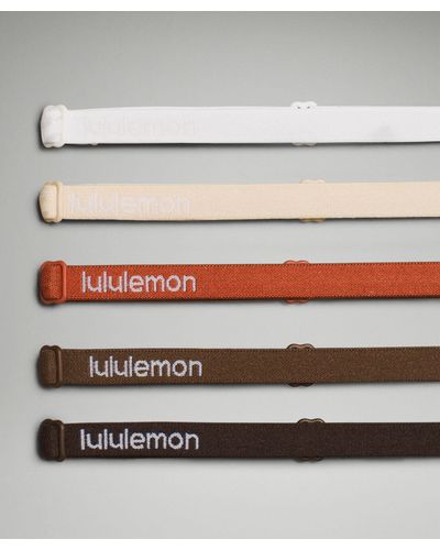 lululemon Skinny Adjustable Headbands 5 Pack - White