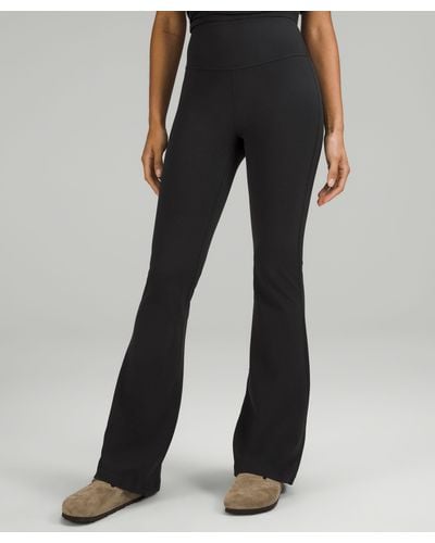 lululemon Groove Super-high-rise Flared Pants Nulu Regular - Color Black - Size 18