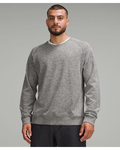 lululemon Engineered Warmth Long-sleeve Crew Sweatshirt - Colour Grey/black - Size L