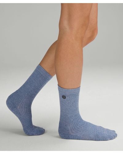 lululemon Daily Stride Ribbed Comfort Crew Socks - Blue
