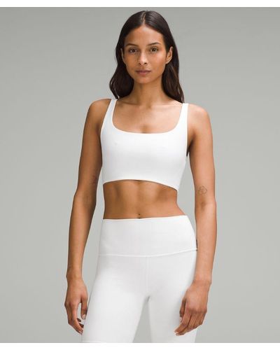lululemon Bend This Scoop And Square Bra Light Support, A-c Cups - White