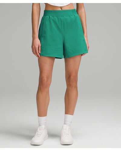 lululemon Stretch Woven Relaxed-fit High-rise Shorts 4" - Green