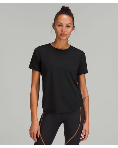 lululemon High-neck Running And Training T-shirt - Color Black - Size 2