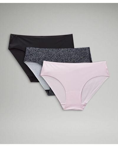 lululemon athletica Invisiwear Mid-rise Bikini Underwear 3 Pack in Blue