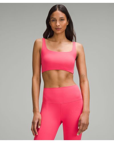 lululemon Bend This Scoop And Square Bra Light Support, A-c Cups - Red