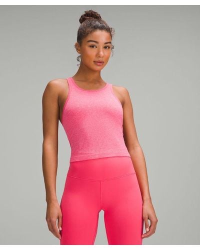 lululemon – Ebb To Street Cropped Racerback Tank Top Light Support, B/C Cup – – - Red