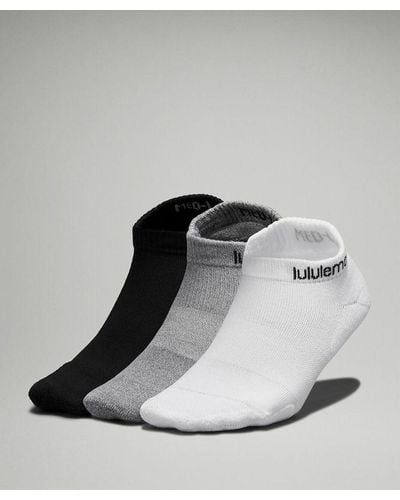 lululemon Daily Stride Comfort Low-ankle Socks 3 Pack - Colour White/grey/black - Size L