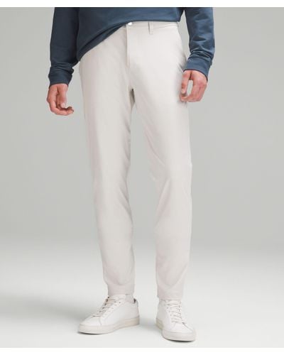 lululemon Abc Slim-fit Pants 32"l Warpstreme - Color White - Size 34