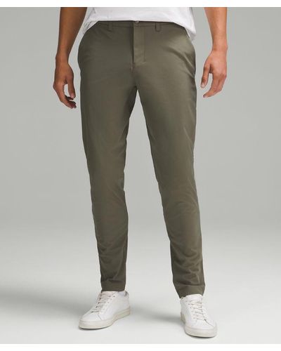 lululemon Abc Slim-fit Trousers 34"l Warpstreme - Colour Green - Size 28