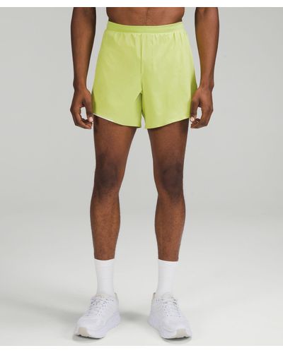 lululemon Fast And Free Lined Shorts - 6" - Color Green - Size 2xl - Yellow