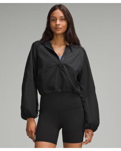 lululemon Scuba Cropped Anorak - Black