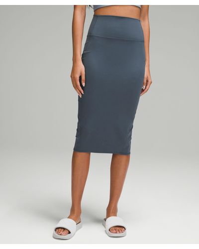 lululemon Nulu Slim-fit High-rise Skirt - Blue