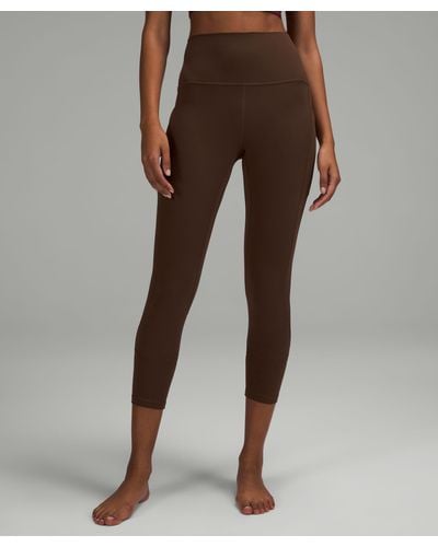 lululemon Align High-rise Pants With Pockets - 25" - Color Brown - Size 14