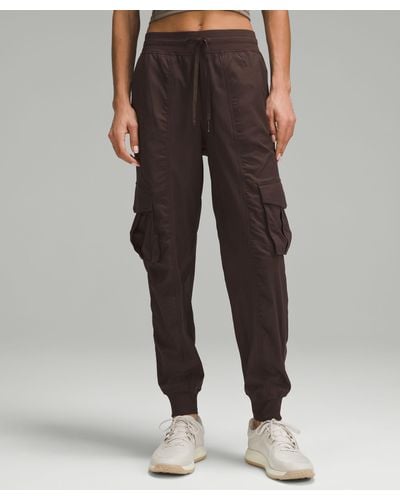 lululemon Dance Studio Relaxed-fit Mid-rise Cargo Sweatpants - Color Brown - Size L