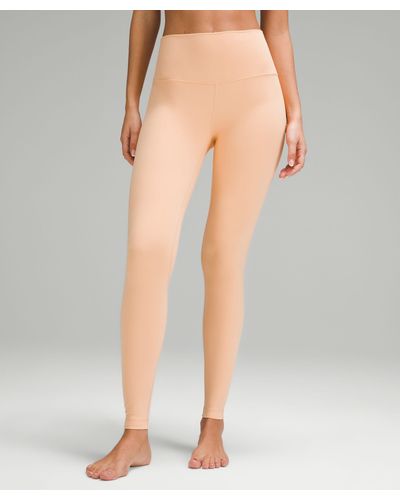 lululemon Align High-rise Pants - 28" - Color Orange/pastel - Size 12 - Natural