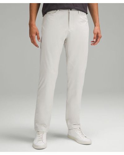 lululemon Abc Classic-fit 5 Pocket Trousers 34"l Warpstreme - Colour White - Size 29