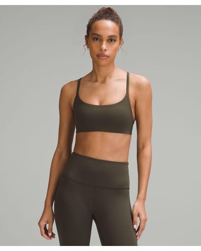 lululemon athletica Everlux Front Cut-out Train Bra Light Support, B/c Cup  in Gray