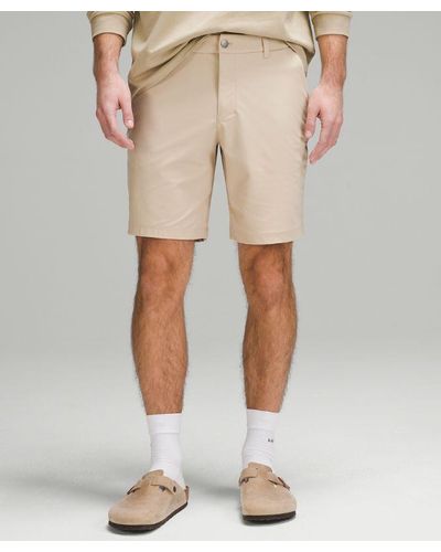 lululemon Abc Classic-fit Shorts Warpstreme - 9" - Colour Khaki - Size 28 - Natural