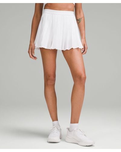 lululemon High-rise Pleated Tennis Skirt - White