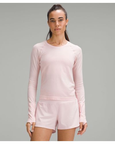 lululemon Swiftly Tech Long-sleeve Shirt 2.0 Race Length - Colour Pink/pastel - Size 6