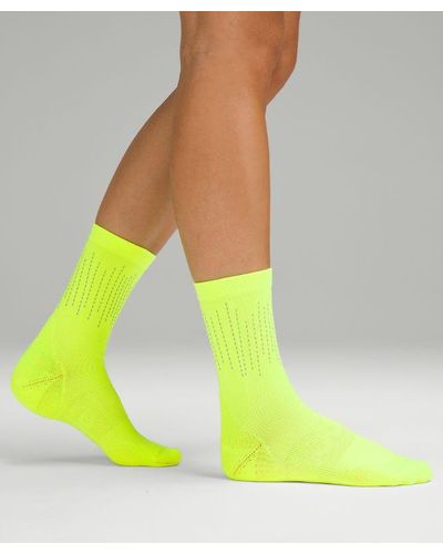 lululemon – 'Power Stride Crew Socks Reflective – /Neon – - Yellow