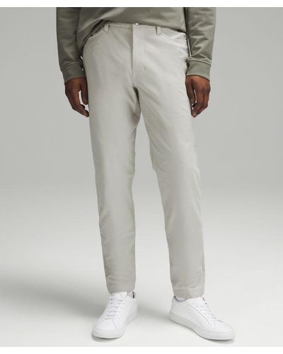 lululemon Abc Slim-fit 5 Pocket Trousers 34"l Utilitech - Grey