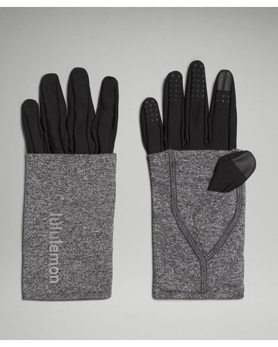 lululemon Convertible Extended Cuff Gloves - Grey