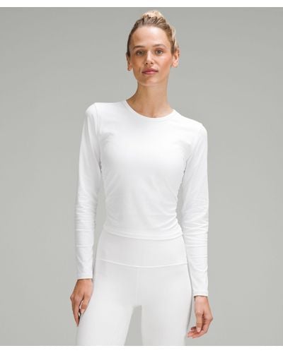 lululemon All It Takes Ribbed Nulu Long-sleeve Shirt - White