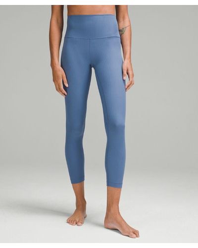 lululemon – Align High-Rise Ribbed Trousers – 25" – – - Blue
