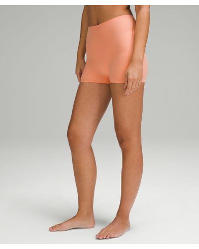 lululemon Wundermost Ultra-soft Nulu Super-high-rise Shortie Underwear 2" - Orange