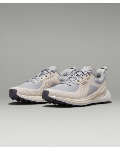 lululemon Blissfeel Trail Running Shoes - Color Silver/grey/khaki - Size 10 - Metallic